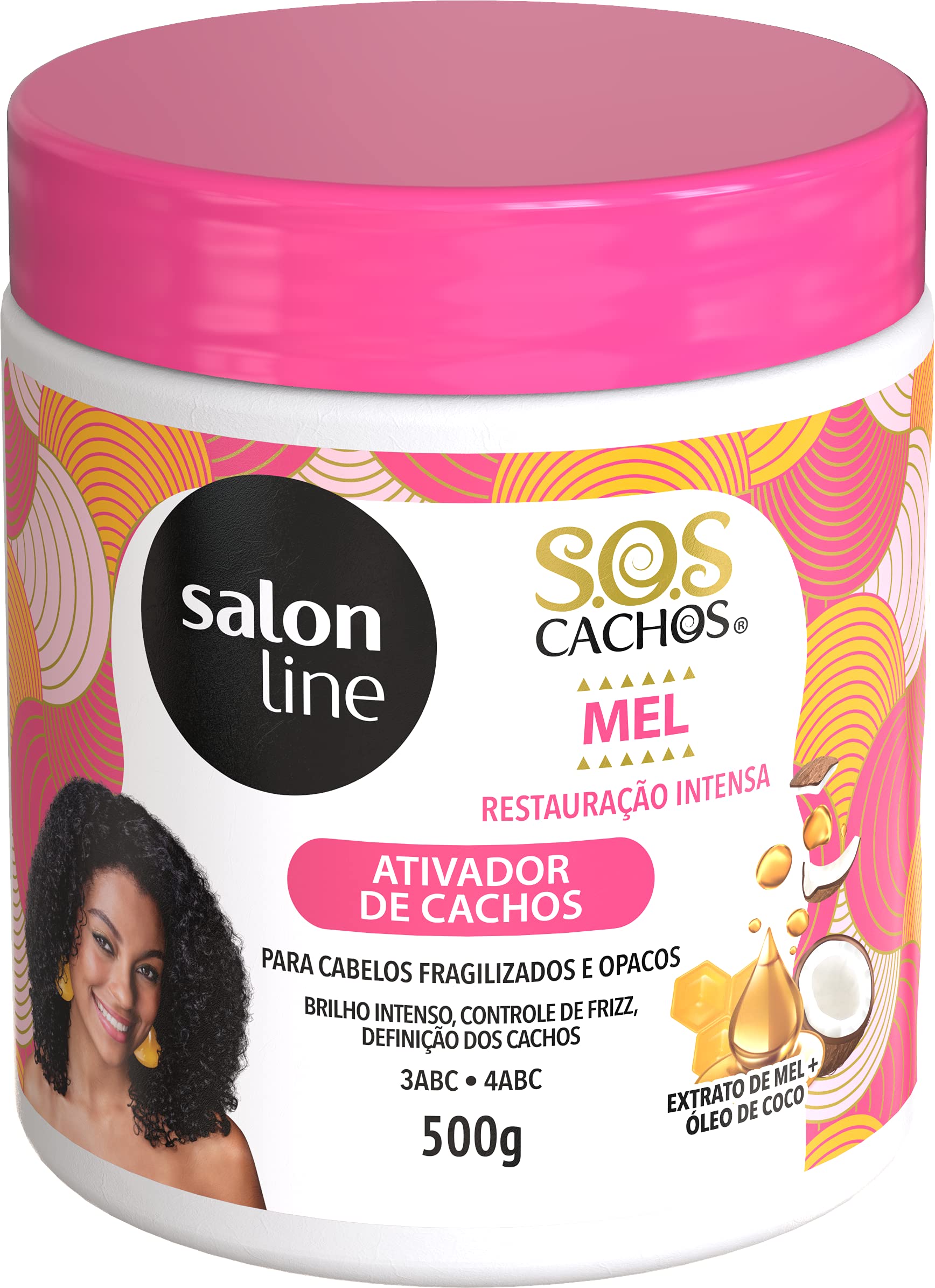 Linha Tratamento Sos Cachos Salon Line Ativador De Cachos Mel Cachos Intensos 500 Gr Salon Line Treatment Sos Curls Collection Intense Curls Honey Curl Activator Net 17 63 Oz Buy