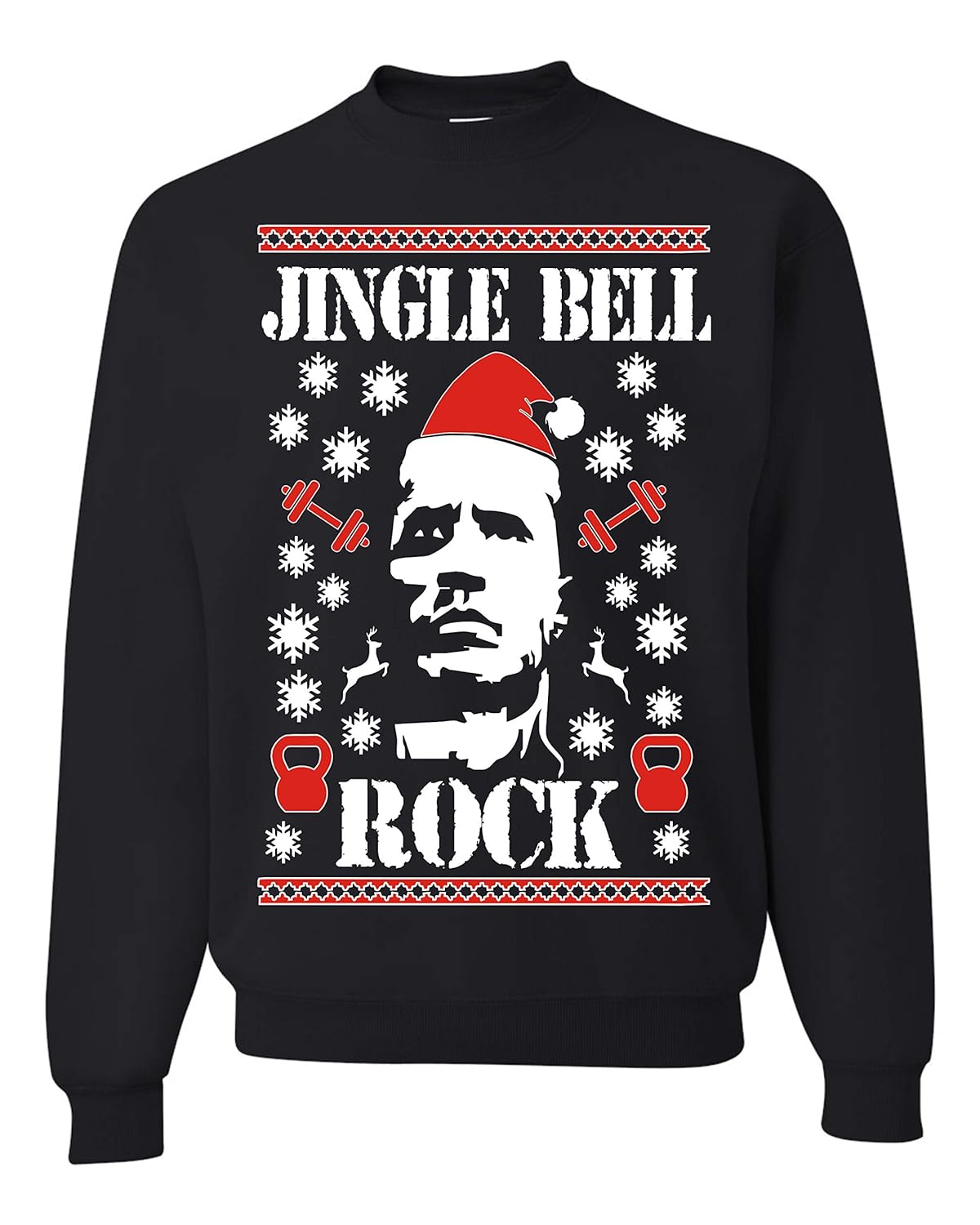 Jingle Bell Rock The Rock Ugly Christmas Sweater Unisex 3103 | Kitilan