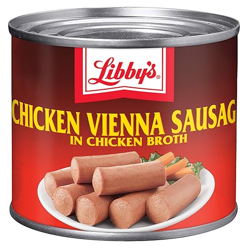 Libby's Chicken Vienna Sausage in Chicken Broth, Canned Sausage, 4.6 OZ (Pack of 6)