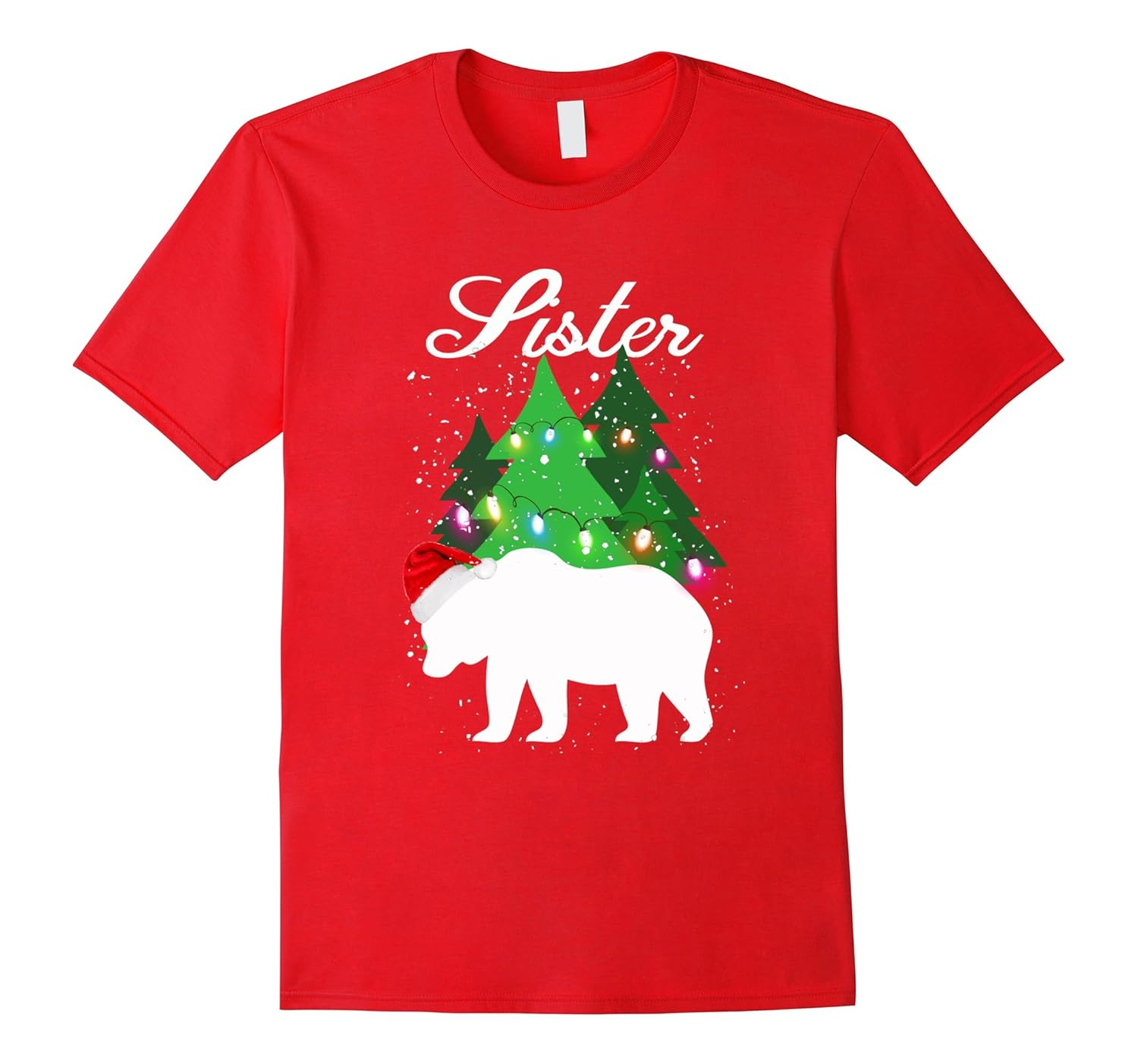 Family Christmas Pajamas Sister Bear T-Shirt-ANZ