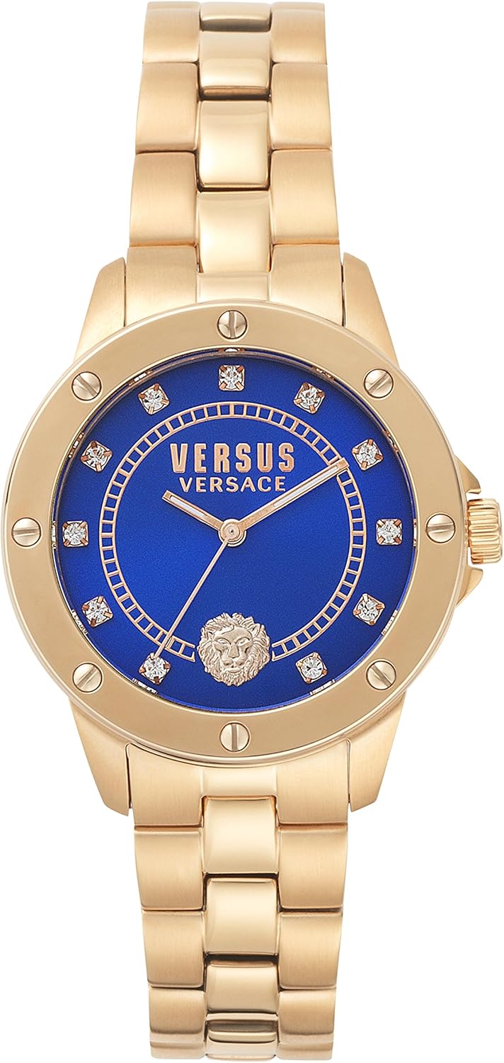 Versus by Versace Unisex Fashion South Horizons 3 Hands Quartz Blue