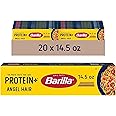 BARILLA Protein+ (Plus) Angel Hair - Protein from Lentils, Chickpeas & Peas - Good Source of Plant-Based Protein - Protein Pasta - Non-GMO - Kosher Certified - 14.5 Ounce Box (Pack of 20)