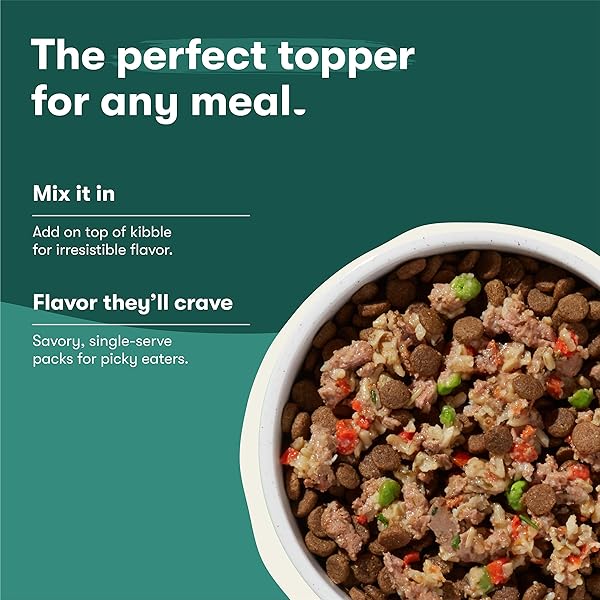JINX CHICKEN DOG WET FOOD, MEAL OR MIX IN DOG TOPPERS FOR DRY FOOD, MADE WITH REAL CHICKEN, BONE BROTH & BROWN RICE, NO FILLERS, PUPPY, ADULT, SENIOR, 3OZ, 8 PACK