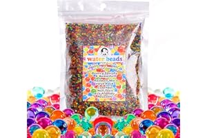 YIQUDUO 140,000 Pcs Colorful Water Beads Non Toxic, Rainbow Mix Jelly Water Gel Beads for Vases Filler,Plants, Wedding and Home Decoration