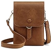 Kiss Sea vegan Leather Purses for Women Purse Crossbody Bag with Multi Compartment PU Leather Cell Phone Wallet Purse