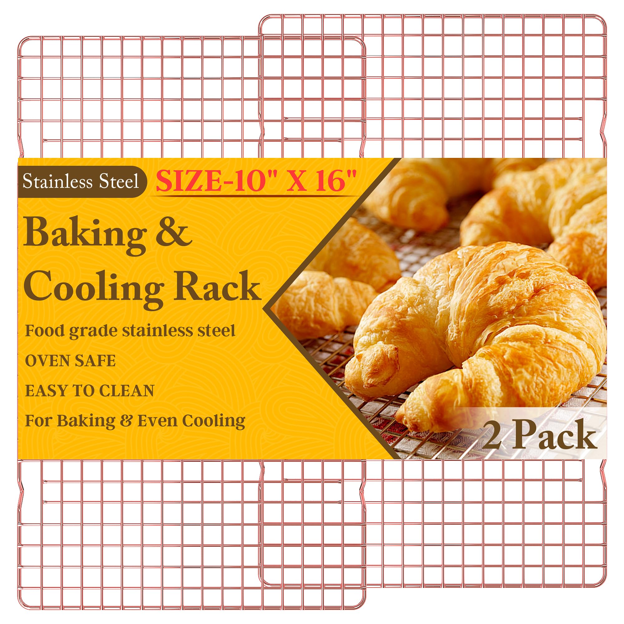 2PCS Cooling Racks for Cooking and Baking - 10" x