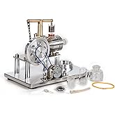 Sunnytech Hot Air Stirling Engine Motor Model Imagination Development Educational Toy Electricity Generator Colorful LED SC (