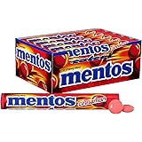 Mentos Candy, Mint Chewy Roll, Cinnamon, Non Melting, Party, 1.32 oz(Pack of 15)