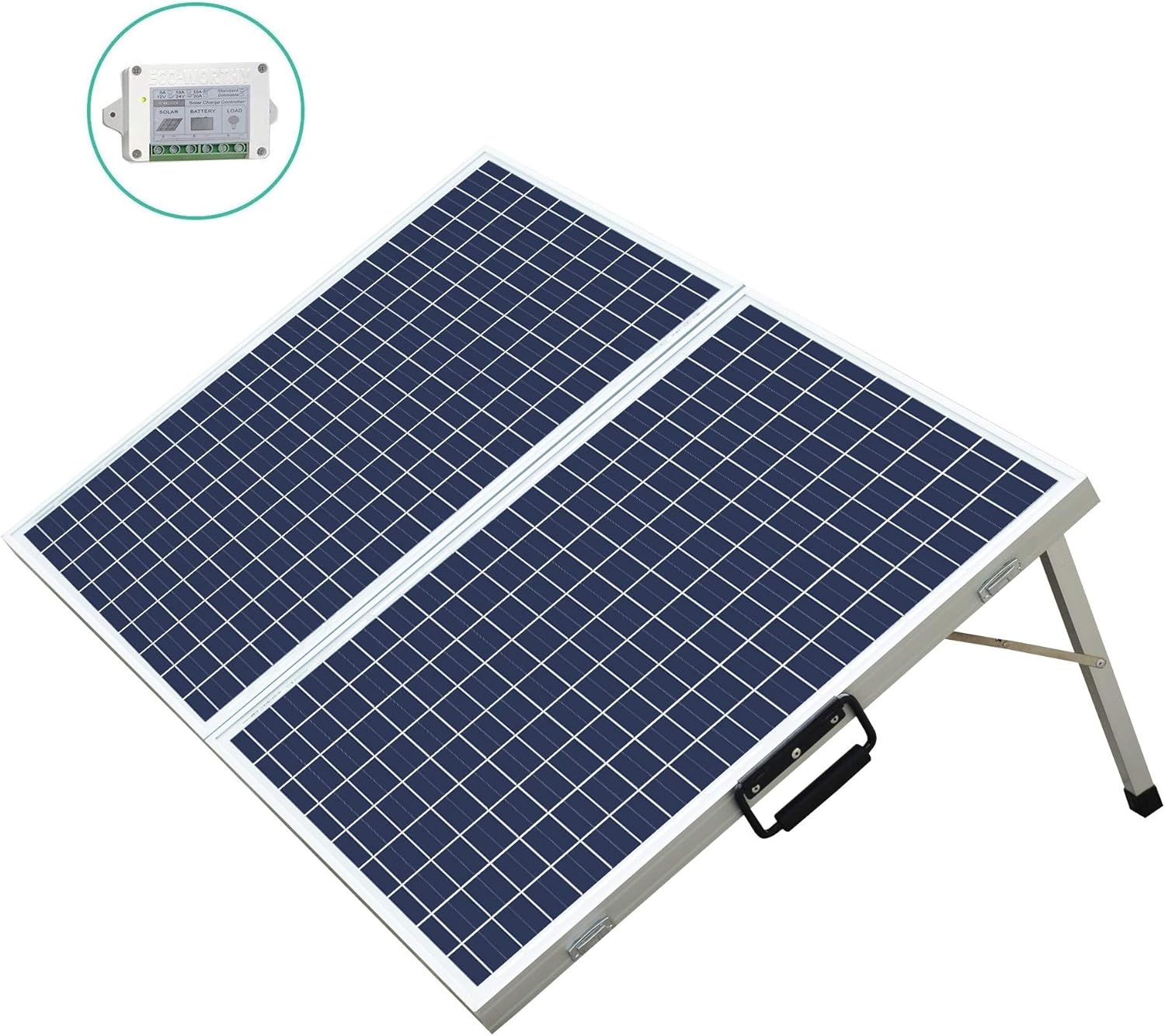 ECOWORTHY Solar Panel 100W Portable Kit 100W 2x50W Folding PV Solar