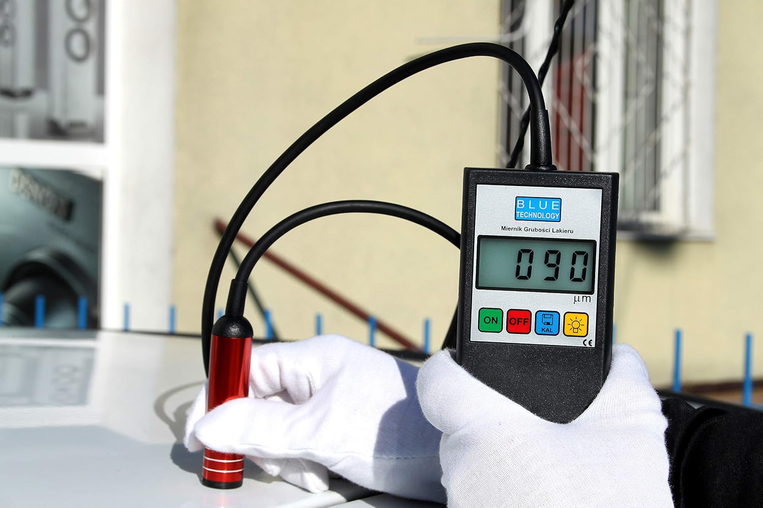 Blue Technology MGR-11-S-AL Coating Thickness Meter Paint Tester Paint Coating Meter (Steel & aluminum) Made in EU,Black,11cm x 6,5cm x 2,8cm - Image 4