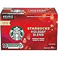 Starbucks Holiday Blend, Medium Roast Coffee, Single Serve Keurig Certified K-Cup Pods for Keurig Brewers, 10 Count