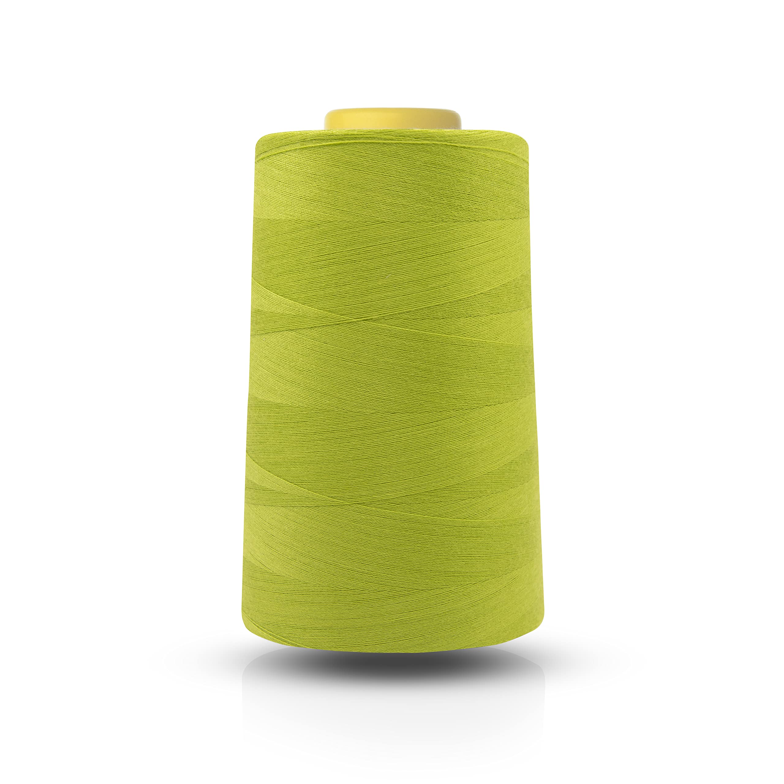 Realm Single Overlocking Sewing Machine Polyester Thread 5000 Yards Cones White Black Natural Navy Red (Lime)