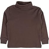 Leveret Girls Boys & Toddler Solid Turtleneck 100% Cotton Kids Shirt (2 Toddler-14 Years) Variety of Colors