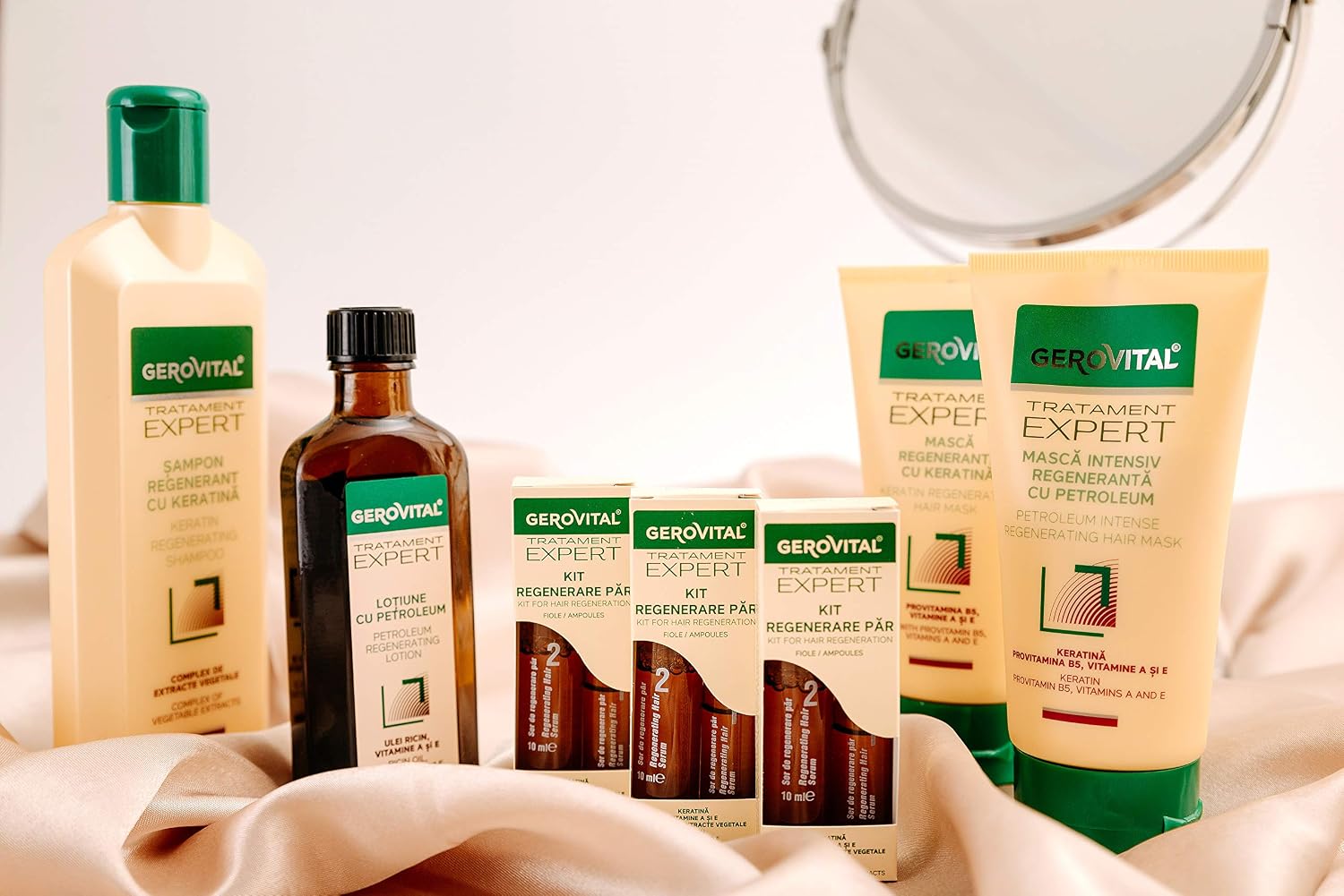 Gerovital Tratament Expert Hair Serum, Regenerating Hair Growth with Keratin Hair Treatment - Image 3