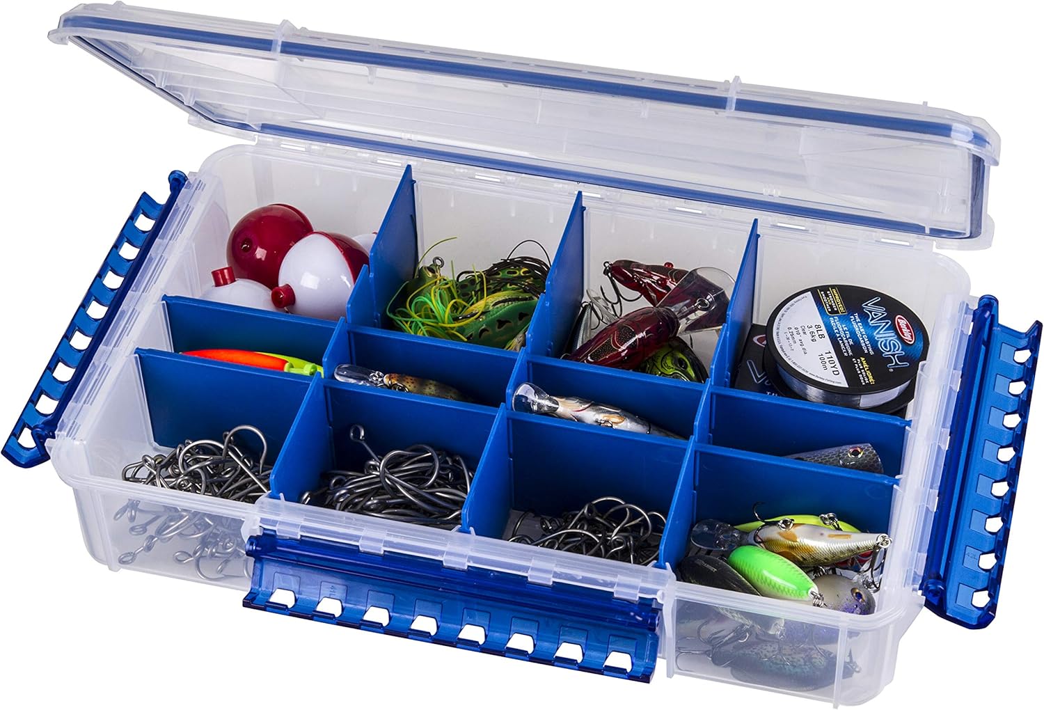 Flambeau Outdoors WP5012 Ultimate Waterproof Tuff Tainer - Double Deep - 16 Compartments (Includes (5) Zerust Dividers): Sports & Outdoors