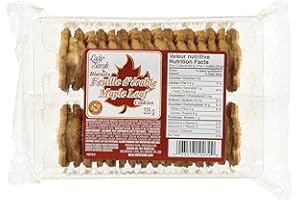 Lady Sarah Maple Leaf Cookies - Maple Cream Cookie Made with Maple Syrup 325G - Peanut Free - Canada Souvenirs & Gifts.
