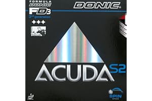 DONIC Acuda S2 Table Tennis Rubber () 2.0 Mm Black