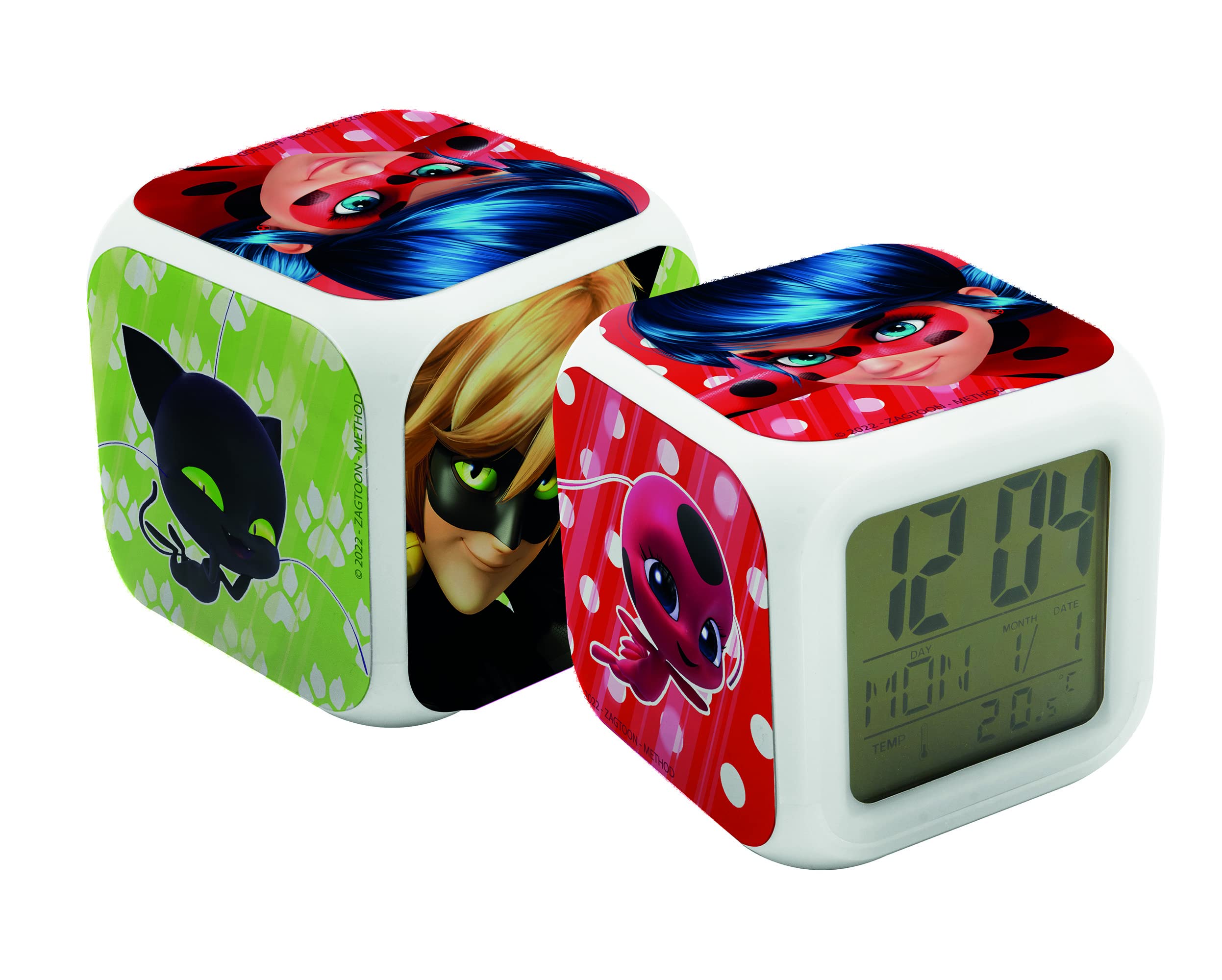 Joytoy Miraculous Cube Alarm Clock in Gift Box - 8 x 8 x 8 cm, Small