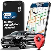 Cube Pro GPS Tracker for Vehicles with Built-in 1 Year Battery - IP67 Waterproof Real Time GPS Tracker for Cars - iOS & Android Compatible - Hidden Magnetic Tracking Device for Cars, Fleets, Trailers