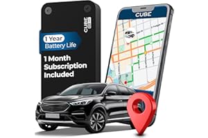 Cube Pro GPS Tracker for Vehicles with Built-in 1 Year Battery - IP67 Waterproof Real Time GPS Tracker for Cars - iOS & Android Compatible - Hidden Magnetic Tracking Device for Cars, Fleets, Trailers