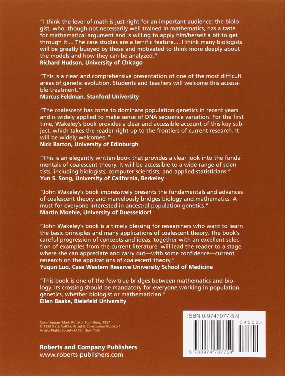 coalescent theory wakely