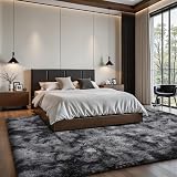 Sour Lemon 200x300 cm Grey Shaggy Rug Extra Large Soft Area Carpet view 9