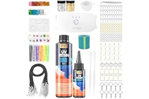 ISTOYO UV Resin Kit with Light, 260ML UV Resin and 3 Timer Setting UV Resin Lamp, Jewelry Making Kit with Highly Clear UV Resin, Upgraded UV Resin Kit for Beginner, Casting, DIY Craft