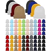 Mumucove Winter Beanie Hats Bulk for Women Men Cozy Knitted Cuffed Skull Cap Soft Ski Hat for Homeless Gift Donation
