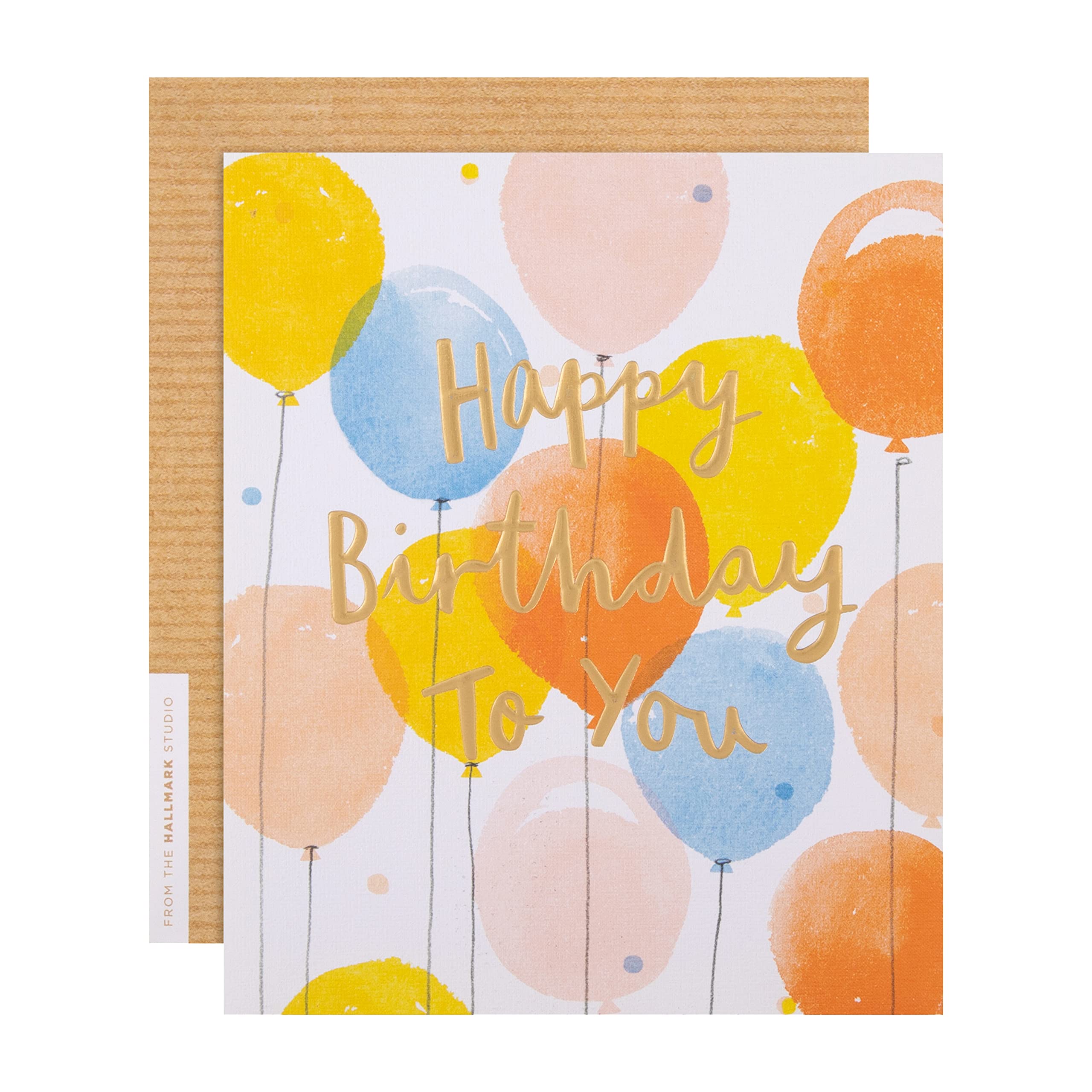 Hallmark General Birthday Card - Embossed Text Design