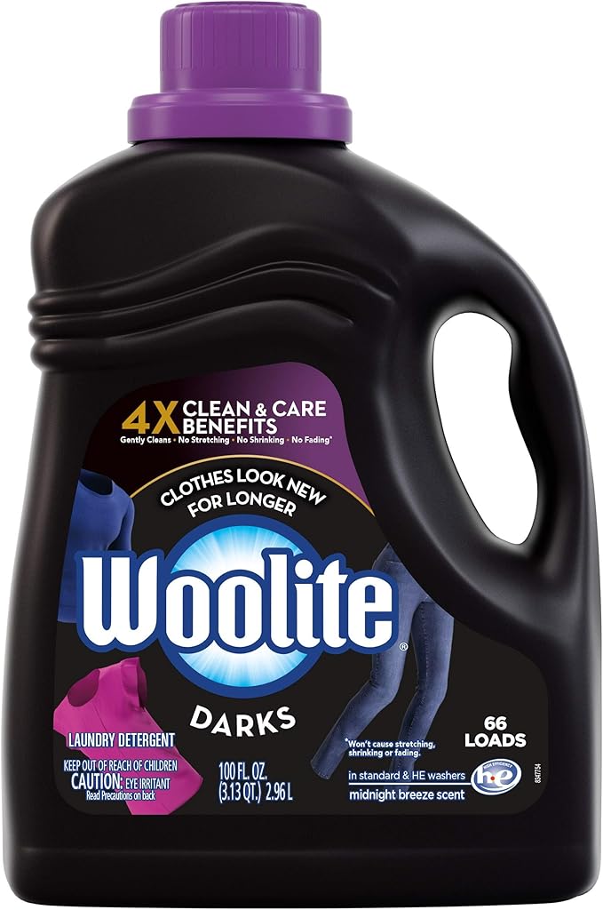 Woolite Darks Liquid Laundry Detergent, HE Compatible with