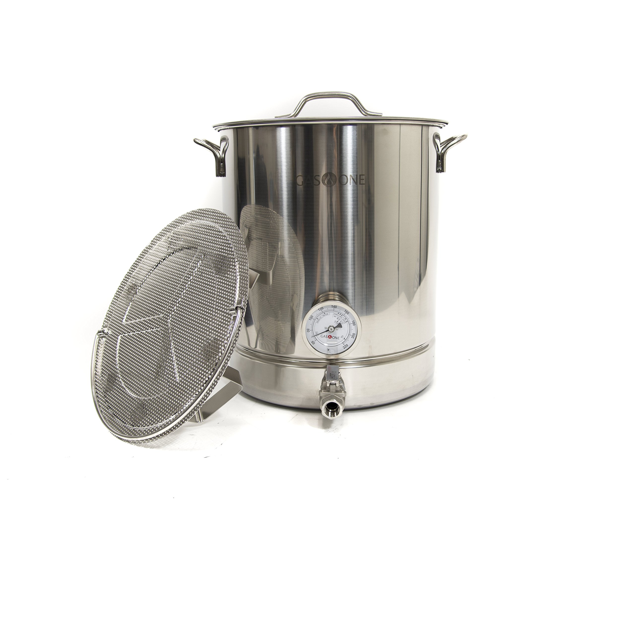 Gas One 10 gallon Stainless Steel Home Brew Pot Brew Kettle Set 40 Quart for 859176001348 eBay