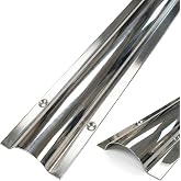 Electriduct Stainless Steel Wire Guard Surface Raceway Metal Cord Cover - Silver - 58 Inch - Channel Size: 0.95" W x 0.28" H (Small)