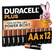 DURACELL Batterie Plus AA (Confezione da 12) – Batterie Alcaline da 1,5 V – Fino al 150% di durata extra con Attivi POWER BOOST– Affidabilità per i dispositivi di utilizzo quotidiano – MN1500