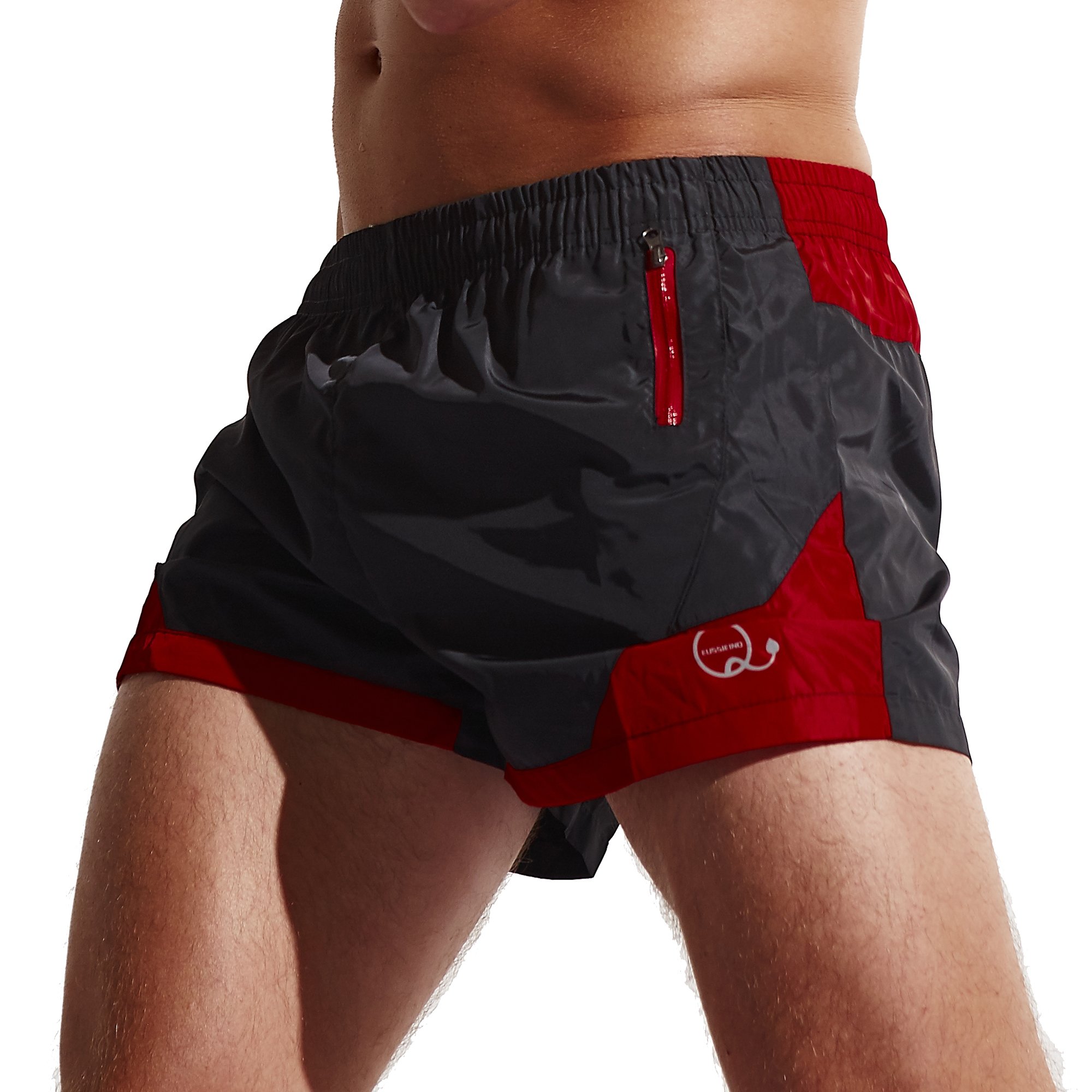 Men\'s Shorts Dry Fit Swim Trunks Running Board/Beach Shorts with Zip Pockets