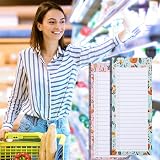Zuimei Magnetic Shopping List Pad 2 Pack with Pen Clip 50 Sheets Each view 3