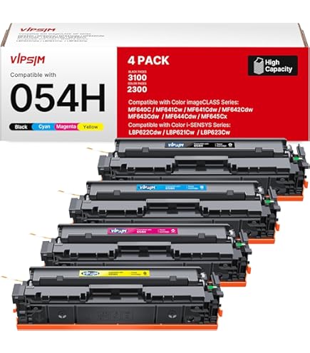 Amazon.com: 054H Toner Cartridge Set - Replacement for Canon 054