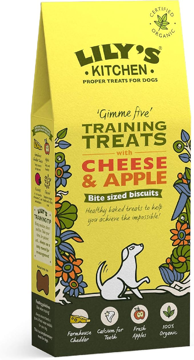 Lily's Kitchen Training Treats with Cheese and Apple for Dogs 100g (Pack of 4) Amazon