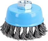 AB Tools Wire Cup Brush Wheel 3" Twist Knot 6 Pack for Angle Grinder M14 view 5