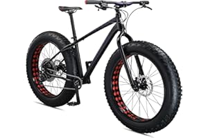 Mongoose Argus Sport Fat Tire Mountain Bike, 26 Inch Bike for Men and Women, 10 Speed, Aluminum Frame, Knobby Mountain Fat Tires, Shimano Deore Shifters, Hydraulic Disc Brakes, Adult Bicycle