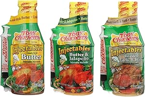 TONY CHACHERE'S Tony Chachere Injectable Marinade Variety Pack, Butter, Butter Jalapeno and Roasted Garlic, 3 Count