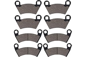 Cyleto Front and Rear Brake Pads For Polaris Ranger 570 500 800 700 900 XP Compatible With Polaris RZR 900 XP Ranger Crew 500 RZR 4 800 RZR 900 XP