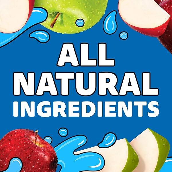 CAPRI SUN 100% JUICE APPLE ALL-NATURAL JUICE FROM CONCENTRATE WITH ADDED INGREDIENTS, 10 CT BOX, 6 FL OZ POUCHES