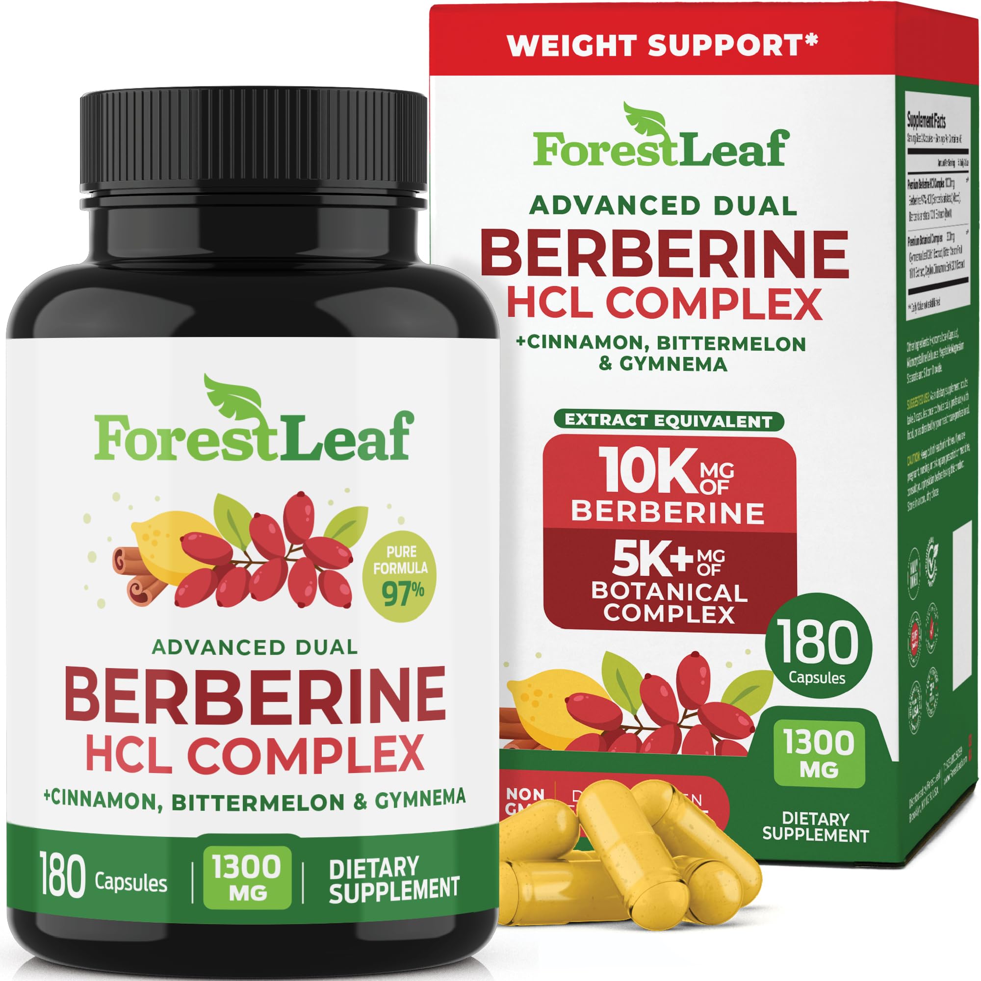 Advanced Dual Berberine HCl Complex 1300 mg