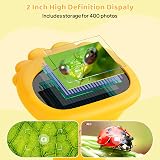 Ashfly Kids Microscope 2" HD Screen Portable USB Mini Camera 3 Lights Orange view 2