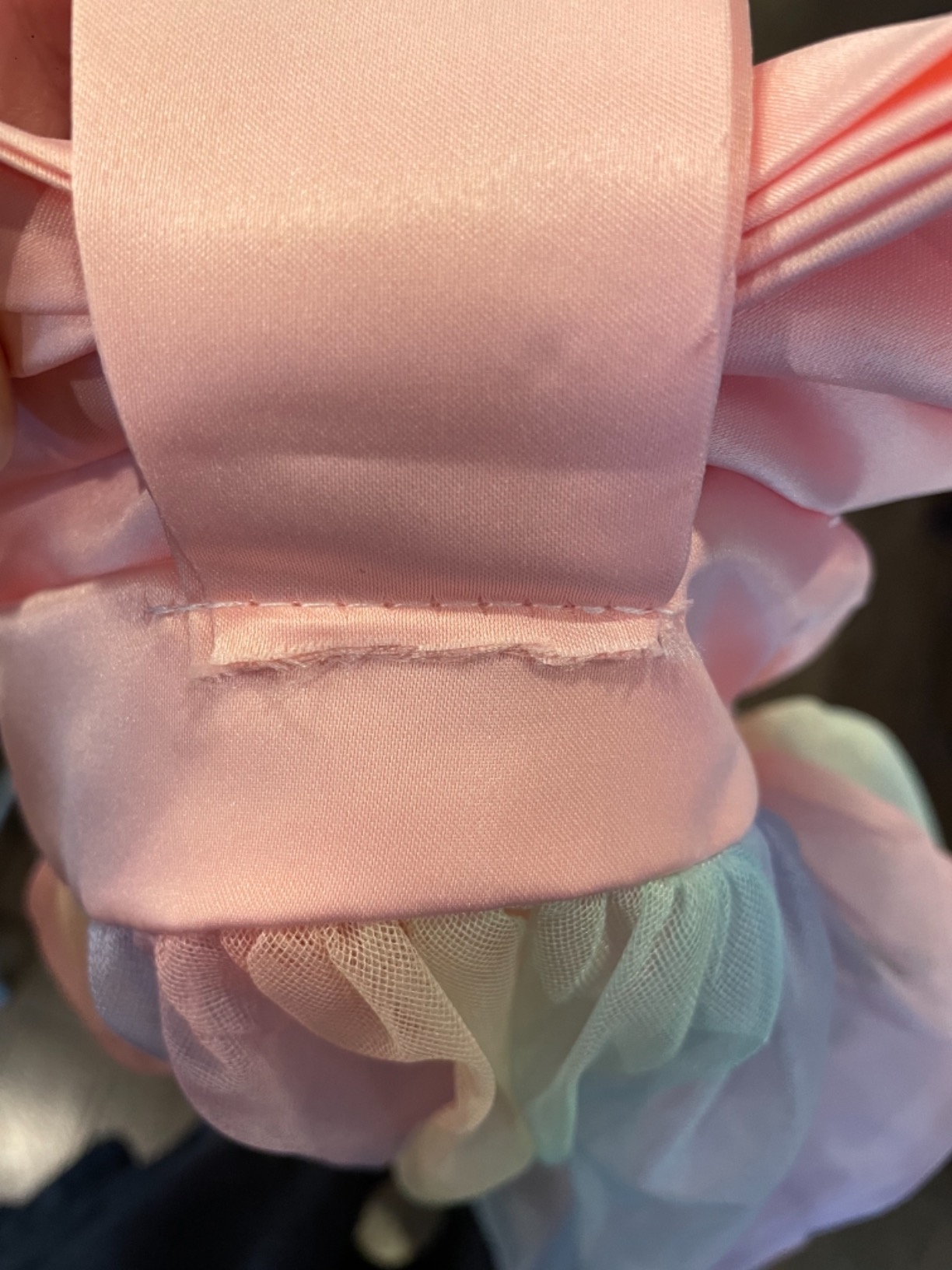Little Girl's Sleeveless Tulle 3D Flower Rainbow Dress for Wedding Party