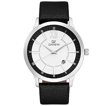 Darwin Classic Collection Black and White Dial with Date Display Professional or Daily Wear Imported Analogue...