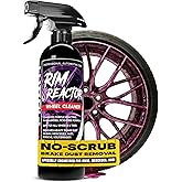 Carfidant Rim Reactor Wheel and Tire Cleaner Spray - Easily Removes Brake Dust & Grime - Safe for Aluminum, Chrome & Black Wheels - Ideal for BMW, Mercedes, Audi & Porsche Wheels - pH Neutral - 16oz
