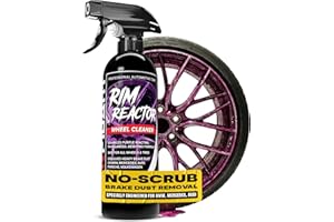 Carfidant Rim Reactor Wheel and Rim Cleaner Spray - Removes Brake Dust & Grime - Safe for BMW, Mercedes, Audi, VW & Porsche - No Scrub, pH Neutral, Non-Acidic Tire Cleaner - 16 fl oz