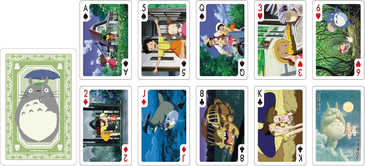 Studio Ghibli Playing Cards - My Neighbor Totoro Part 2, Green and Brown, Piccolo - Image 3