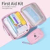 LJAPPLIED First Aid Kit Bags 2Pcs Pink Oxford Cloth Waterproof Portable Travel view 3